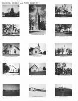St. Johns Catholic, Turkey Valley Baptist, Sacred Heart Catholic, Ward Memorial Congregational, Salem Lutheran, Yankton County 1968